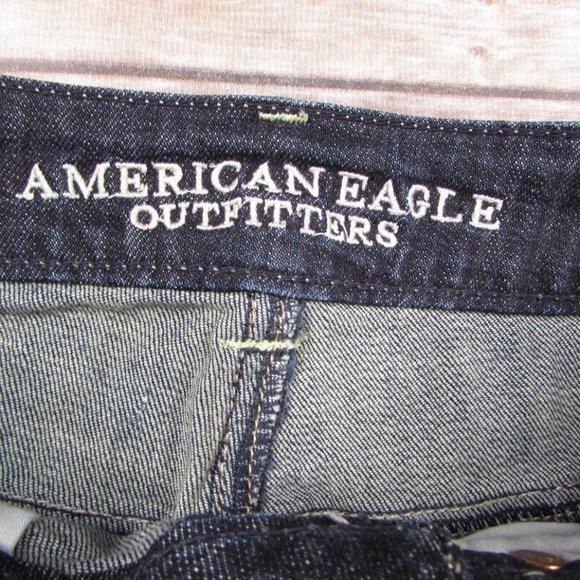 American Eagle AEO Raw Hem Booty Shorts Stretch 2 - Picture 3 of 7